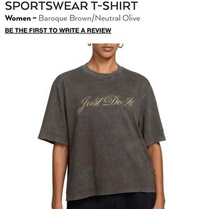 Nike E4014 Women's Sportswear Cotton Crewneck Short-Sleeve T-Shirt Size M